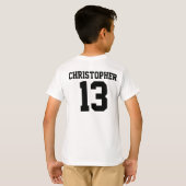 Aangepersonaliseerde Ring Bearer Boys T-Shirt (Achterkant volledig)