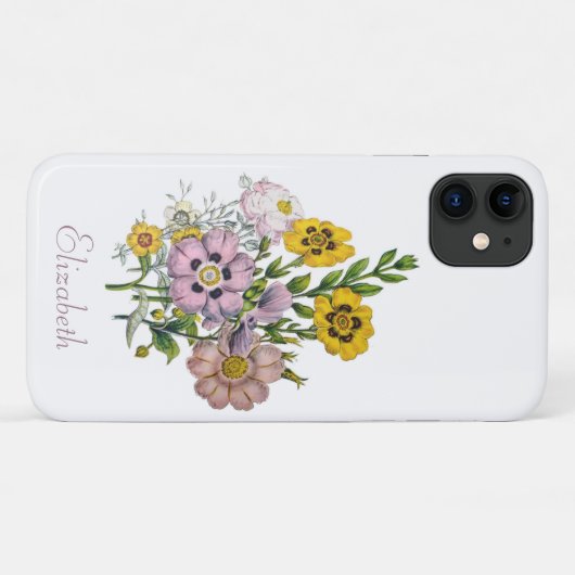 Aangepersonaliseerde Rockroses Case-Mate iPhone Case (Achterkant (horizontaal))