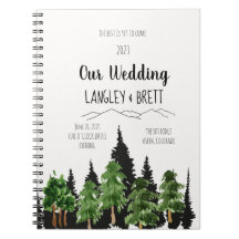 Aangepersonaliseerde Rustic Forest Wedding Planner