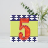 Aangepersonaliseerde uitnodiging op zaterdag (Staand voorkant)