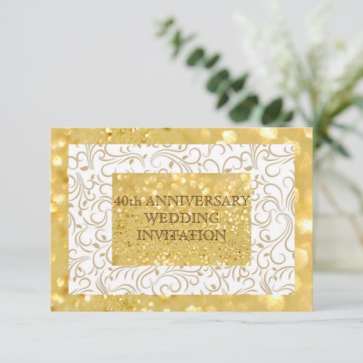 Aangepersonaliseerde uitnodiging voor het Jubileum (Staand voorkant)