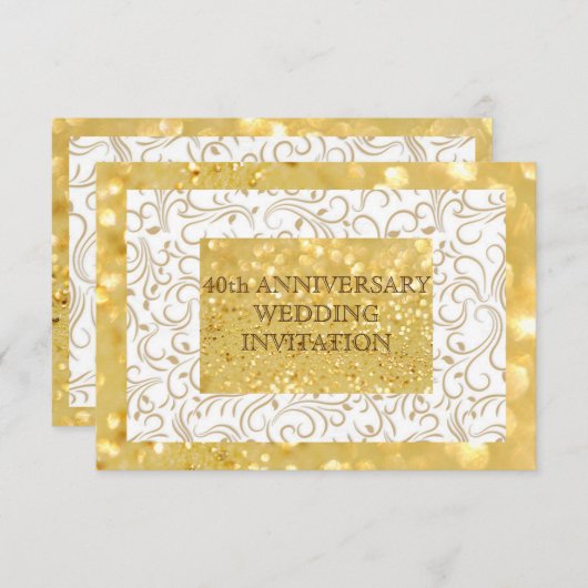 Aangepersonaliseerde uitnodiging voor het Jubileum (Voorkant / Achterkant)