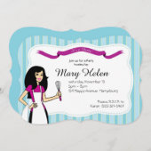 Aangepersonaliseerde uitnodiging voor het Koken va (Voorkant / Achterkant)