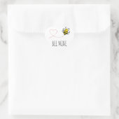 Aangepersonaliseerde Valentijn Quote - Bijenmijn C Hart Sticker (Tas)