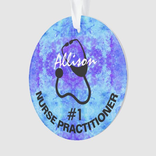 Aangepersonaliseerde verpleegkundige ornament (voorkant)