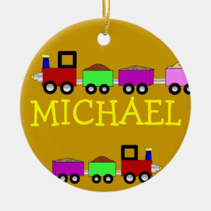 Aangepersonaliseerde versiering met twee knoppen C Keramisch Ornament