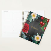 Aangepersonaliseerde Vintage Floral Elegance Planner (Display)