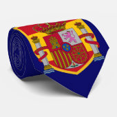 Aangepersonaliseerde vlag Spanje Stropdas (Opgerold)