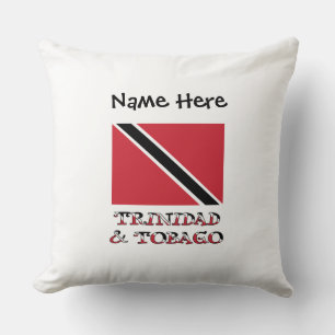 Aangepersonaliseerde vlag van Trinidad Tobago en T Kussen