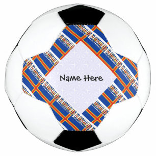 Aangepersonaliseerde vlag voor de eilanden en de Å Voetbal