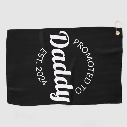 Aangepromoveerd tot papa Oost. 124 Golfhanddoek (Horizontaal)