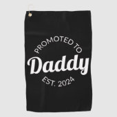 Aangepromoveerd tot papa Oost. 124 Golfhanddoek (Voorkant)