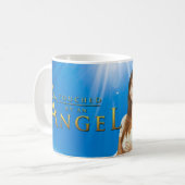 Aangeraakt door een engel koffiemok (Voorkant links)