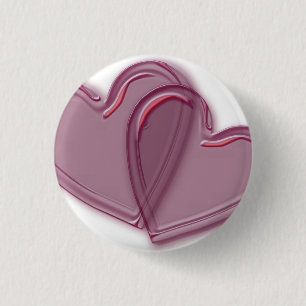 Aangesloten bij Harten Ronde Button 3,2 Cm