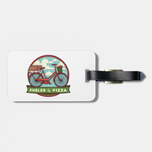 Aangevoed door Pizza Bike Bagagelabel