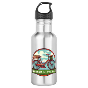 Aangevoed door Pizza Bike Waterfles