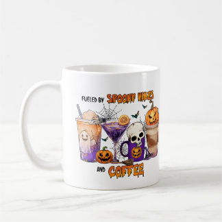 Aangevoed door Spooky Vibes Coffee Drinken Hallowe Koffiemok