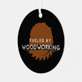 Aangevoed door Woodworking Carpenter Ornament (Voorkant links)