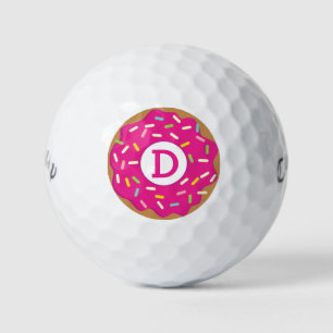 Aangevuurde Callaway golf set met roze donut Golfballen