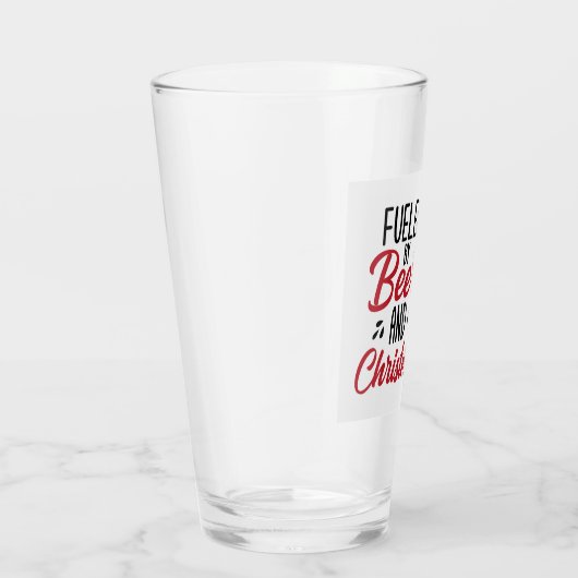 Aangewakkerd door Bier en Kerstmis Cheer Glas (Rechts)