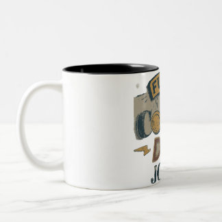 Aangewakkerd door Coffee and DAD's Jokes Tweekleurige Koffiemok