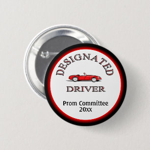 Aangewezen bestuurder met jaar ronde button 5,7 cm