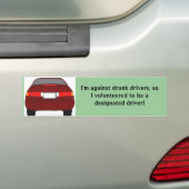 Aangewezen bestuurdersBumpersticker Bumpersticker (Op auto)