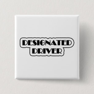 Aangewezen bestuurdersknop vierkante button 5,1 cm