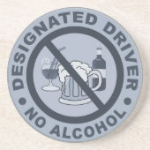 Aangewezen bestuurdersonderzetter zandsteen onderzetter (Voorkant)