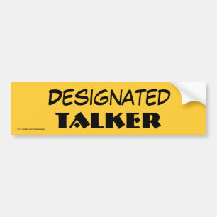 aangewezen Bumpersticker voor gesprekspartners