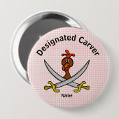 Aangewezen Carver Thanksgiving Button (Voorkant /achterkant)