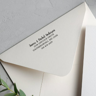 Aangewezen Eenvoudig adres van de Terugkeer van pa Zelfinktende Stempel