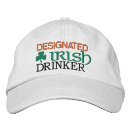 Aangewezen Irish Drinker Embroided Baseball Hat Geborduurde Pet