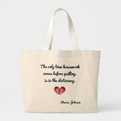 Aangewezen Rode Harde Quilling Quote, Jumbo Tas (Voorkant)