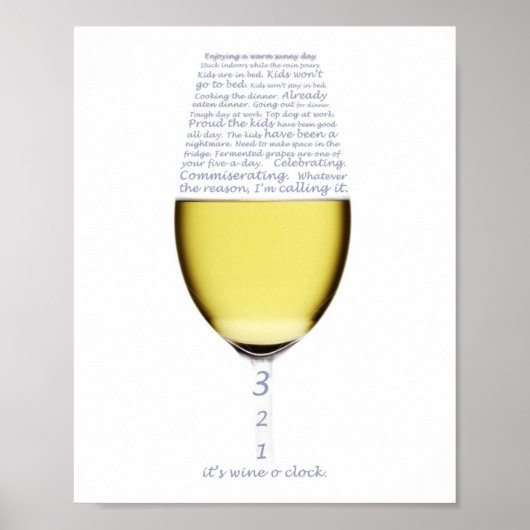 Aangifte van poster van de wijnklok (Voorkant)