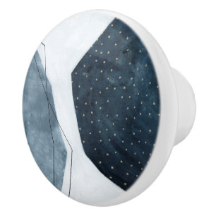 Aangrenzende abstractie keramische knop