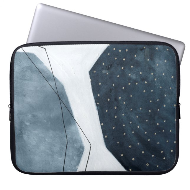 Aangrenzende abstractie laptop sleeve (Voorkant)