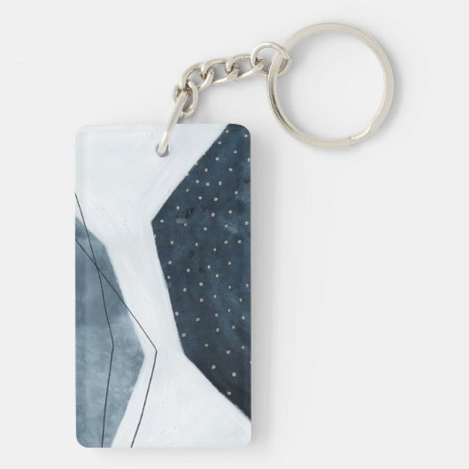 Aangrenzende abstractie sleutelhanger (achterkant)