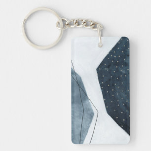 Aangrenzende abstractie sleutelhanger