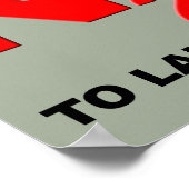 Aangrijfzuchtige N2O-Poster voor gasdistillaat Poster (Hoek)