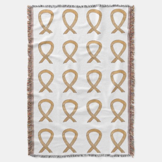 Aanhangsel Kunstthrow Blanket voor kankerbewustwor Deken (Voorkant Verticaal)