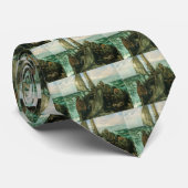 Aanhangwagens van het Zee van Edouard Manet,  kuns Stropdas (Opgerold)