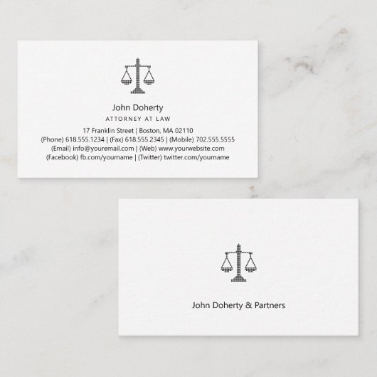 AANHANGWEZIGHEID VISITEKAARTJE (Voorkant / Achterkant)