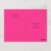  aanjager van koeweit Best mam Hot Pink Briefkaart (Achterkant)