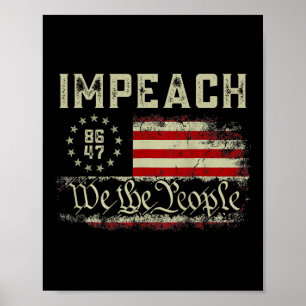 Aanklacht Trump Protest tegen Trump Poster