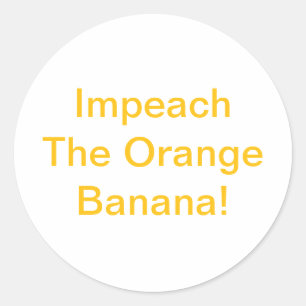 Aanklagen Oranje Banaan Hankamer Artjunkhaus Strip Ronde Sticker