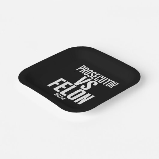 Aanklager vs Felon 2024 Papieren Bordje (Gebogen)