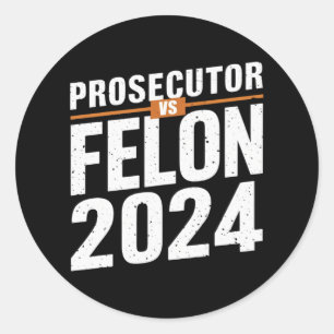 Aanklager Vs Veroordeelde 2024  Ronde Sticker