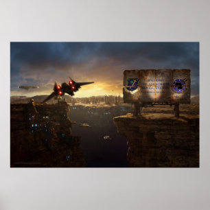 Aankomst bij Adcalmahr Poster
