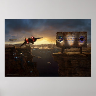 Aankomst bij Adcalmahr Poster